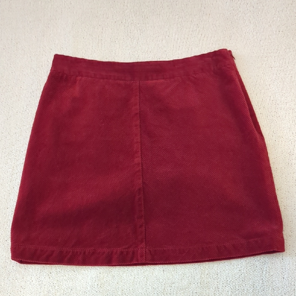 LOFT Red Mini Skirt